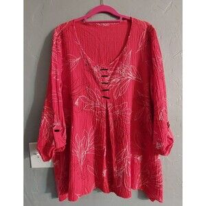 alli Miles Tops Women's M -L ,20 Inch Of Armp To Armp, Cotton, Style Tunic